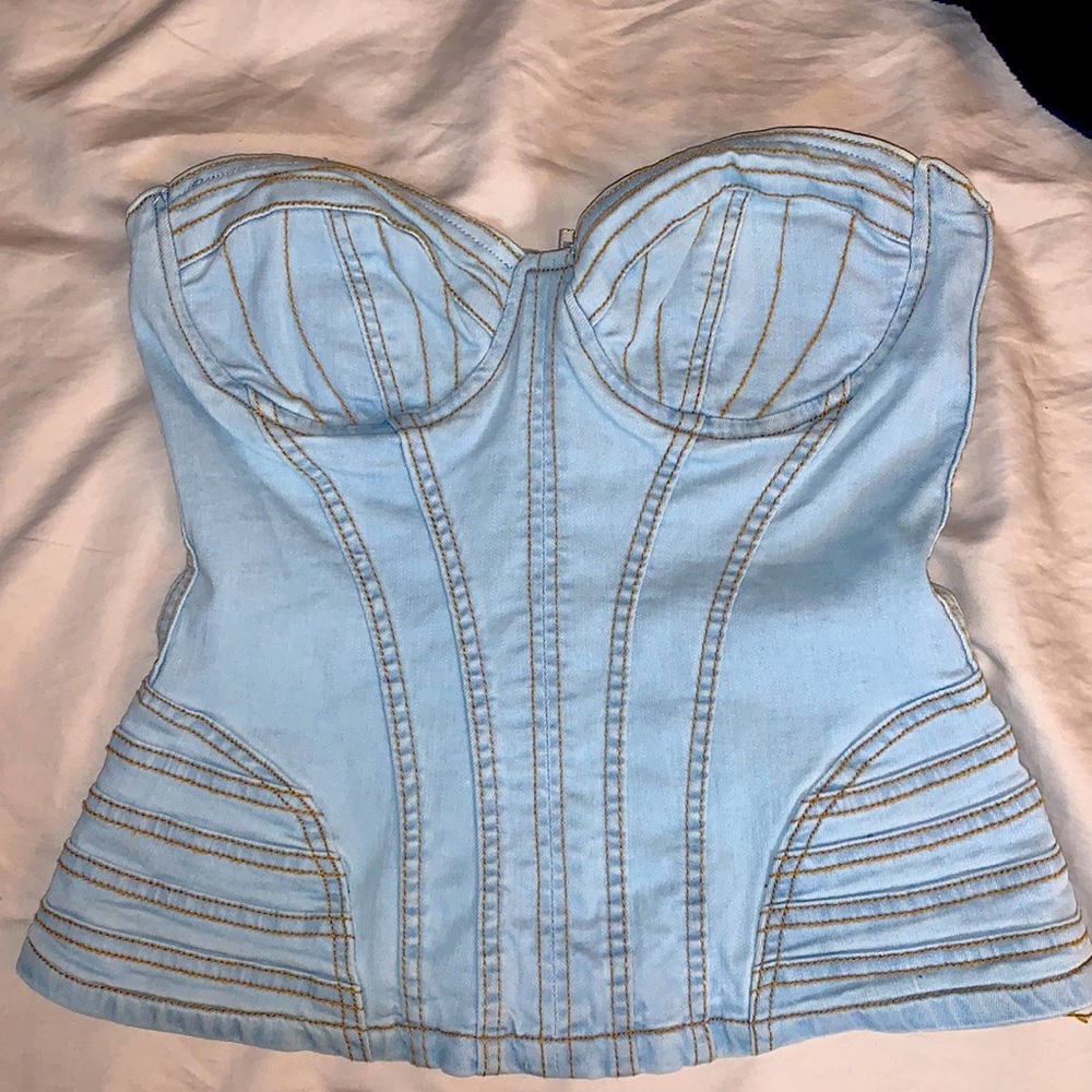 Super cute Denim Corset